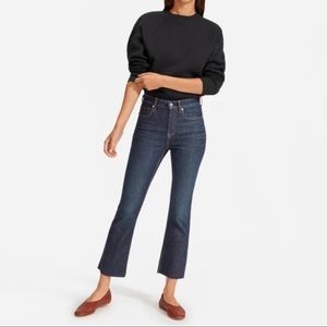 Everlane Raw Edge Kick Crop Jeans